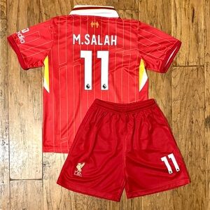 M Salah Kids Soccer Jersey Kit 2 Piece Set - Toddler & Youth 2 Piece Set